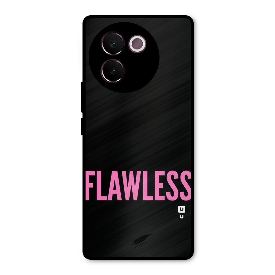 Flawless Pink Design Metal Back Case for Vivo V30e