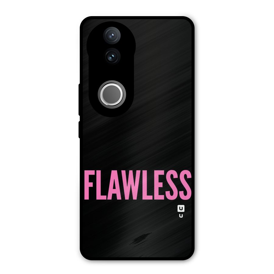 Flawless Pink Design Metal Back Case for Vivo V50e