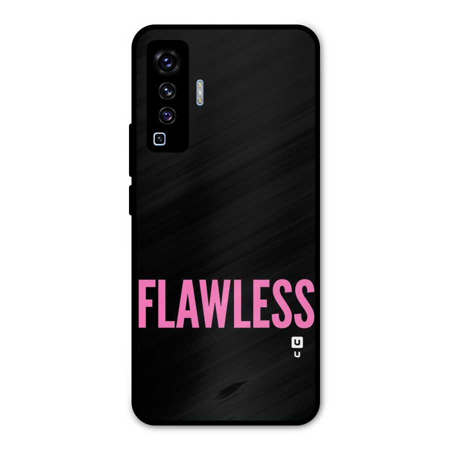 Flawless Pink Design Metal Back Case for Vivo X50