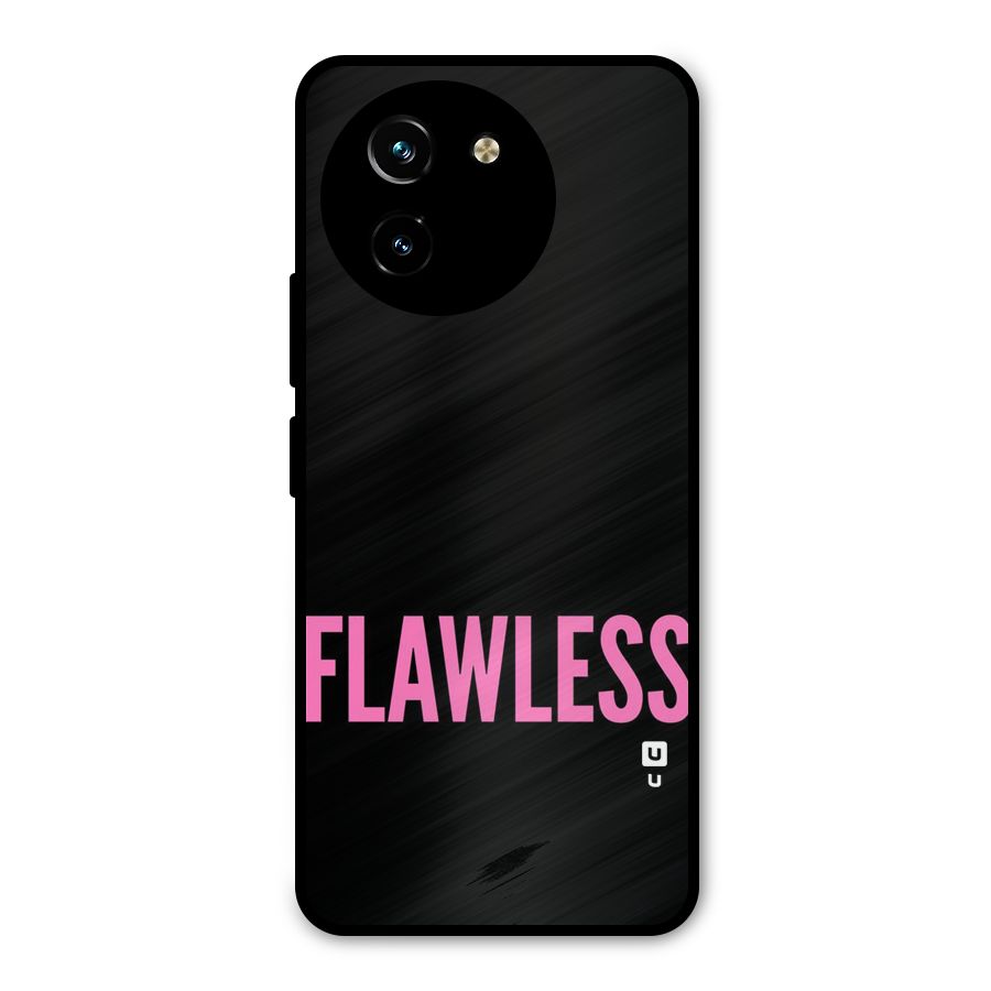 Flawless Pink Design Metal Back Case for Vivo Y200i