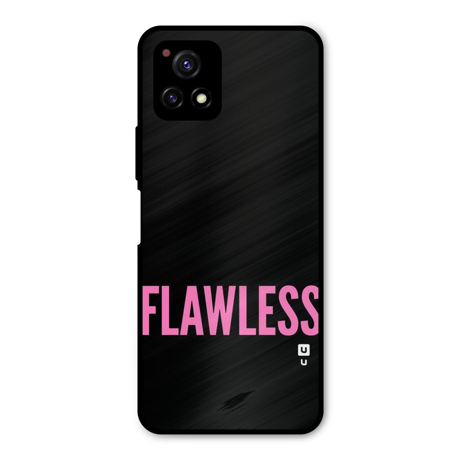 Flawless Pink Design Metal Back Case for Vivo Y72 5G