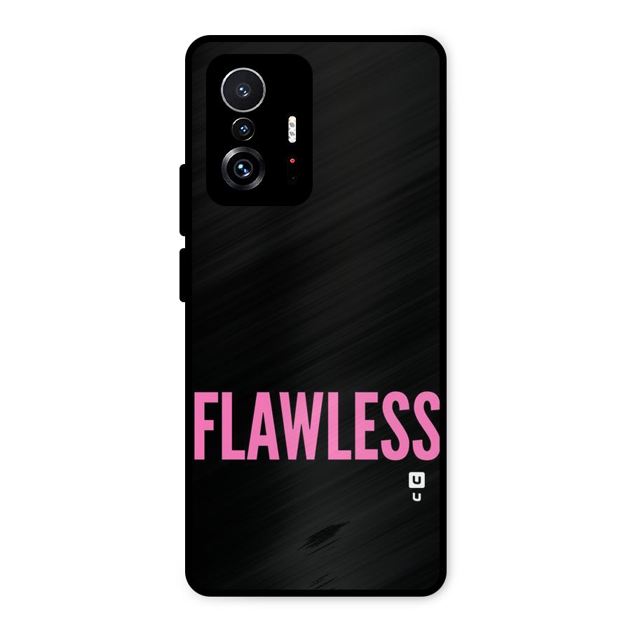 Flawless Pink Design Metal Back Case for Xiaomi 11T Pro