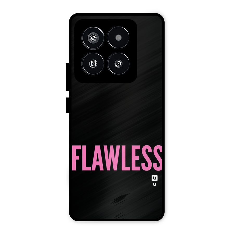 Flawless Pink Design Metal Back Case for Xiaomi 14 Pro