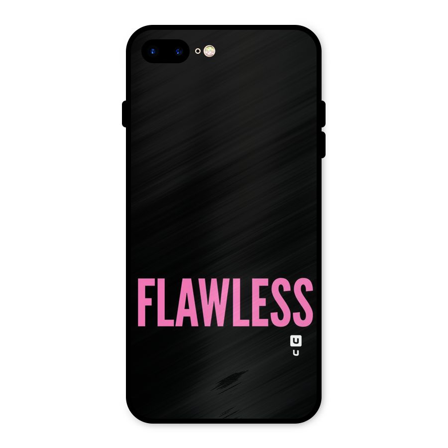 Flawless Pink Design Metal Back Case for iPhone 8 Plus