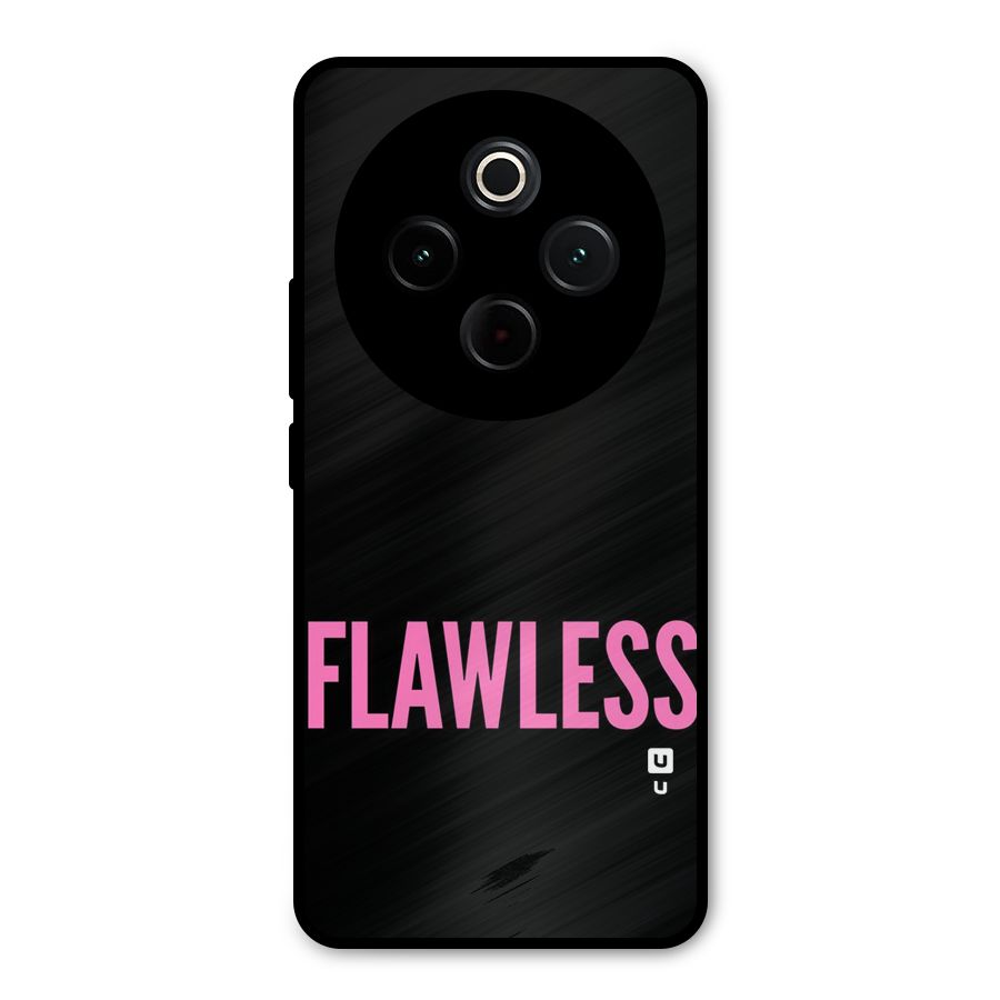 Flawless Pink Design Metal Back Case for iQOO Z10