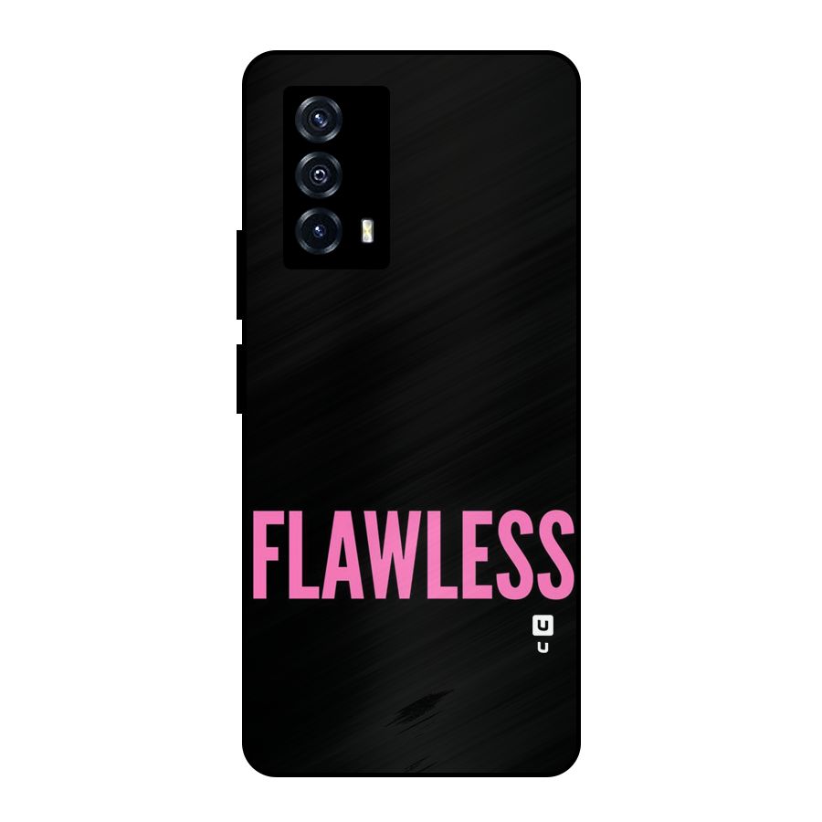 Flawless Pink Design Metal Back Case for iQOO Z5