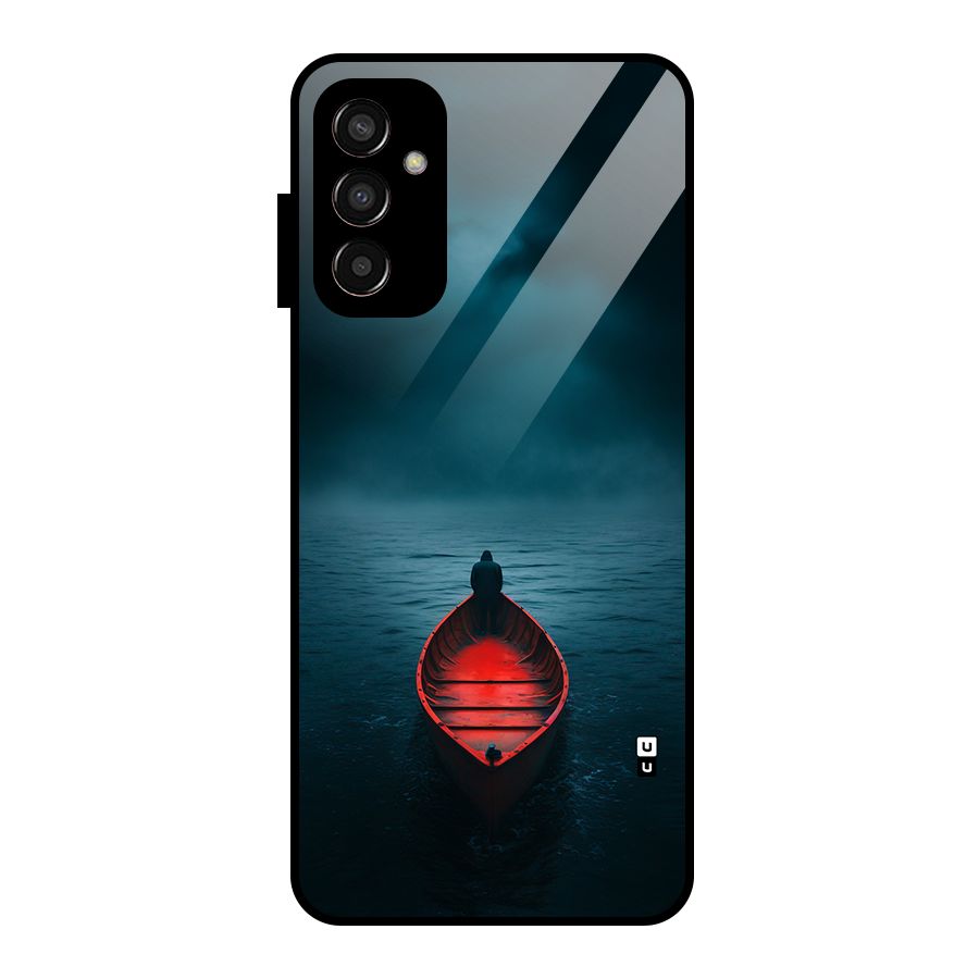 Floating Boat Glass Back Case for Galaxy F13