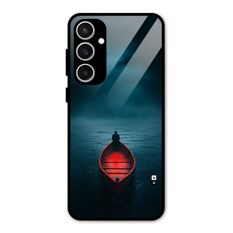 Floating Boat Glass Back Case for Galaxy S23 FE