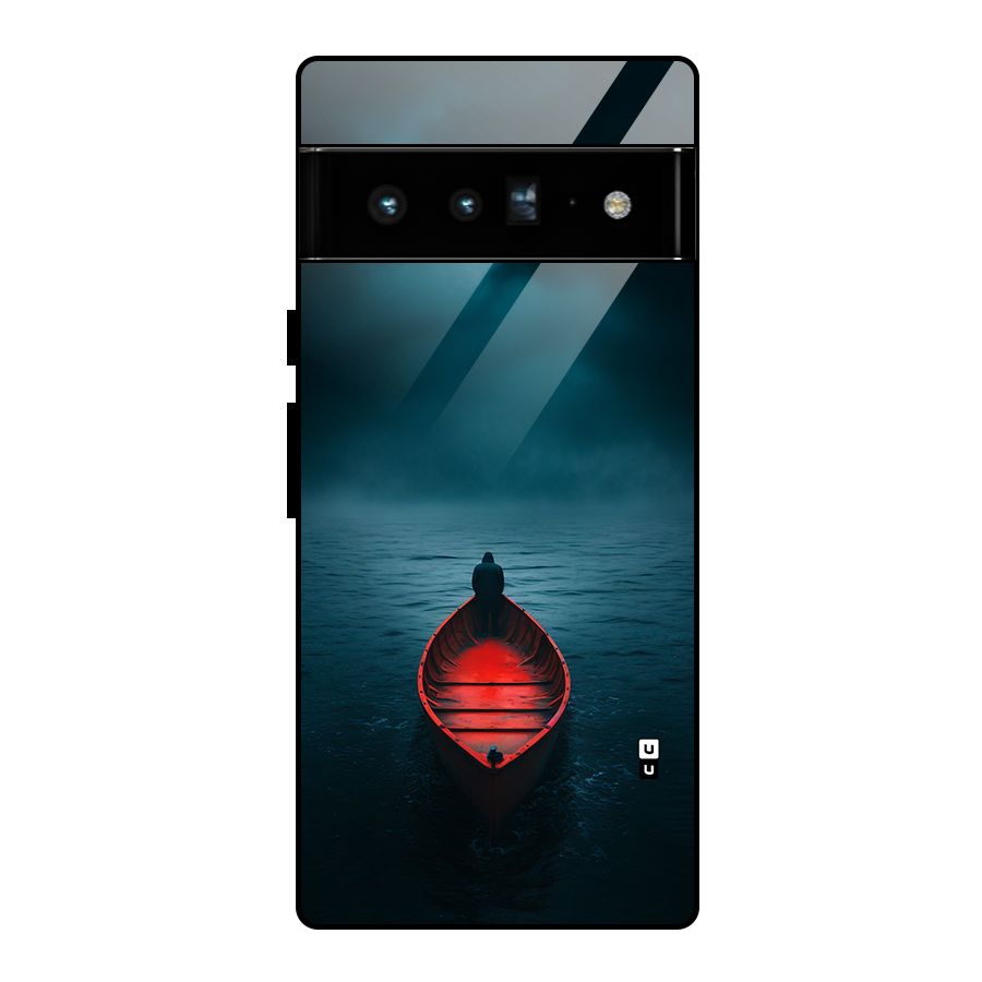 Floating Boat Glass Back Case for Google Pixel 6 Pro
