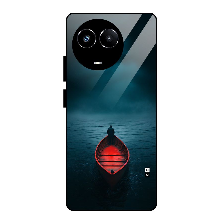 Floating Boat Glass Back Case for Realme 11X