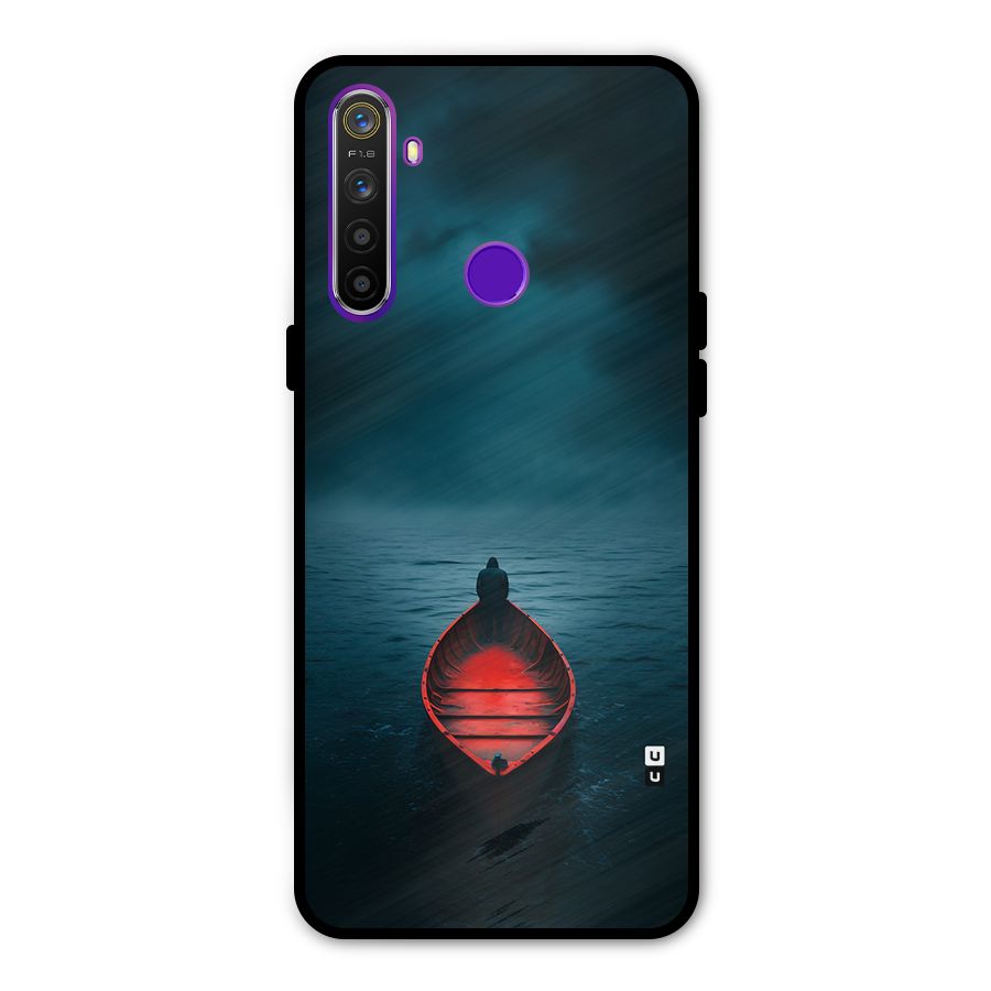 Floating Boat Glass Back Case for Realme 5s