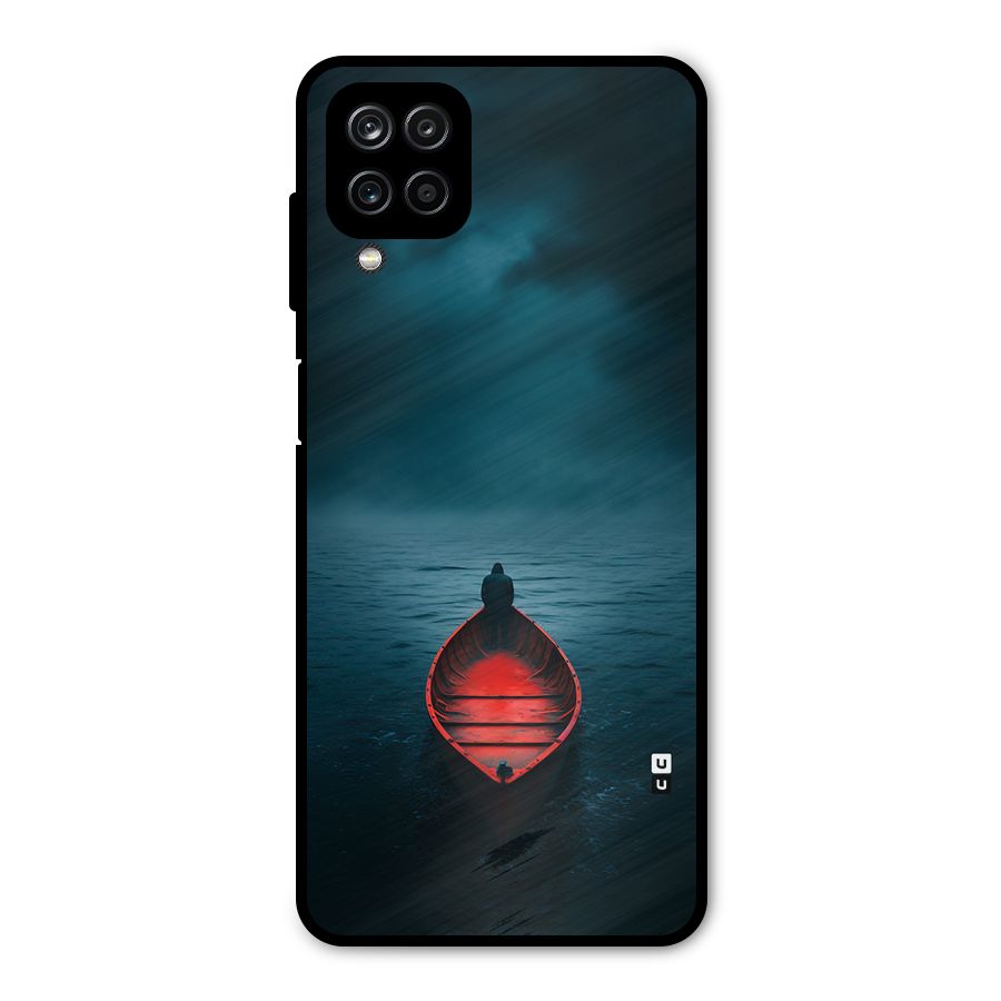 Floating Boat Metal Back Case for Galaxy A12