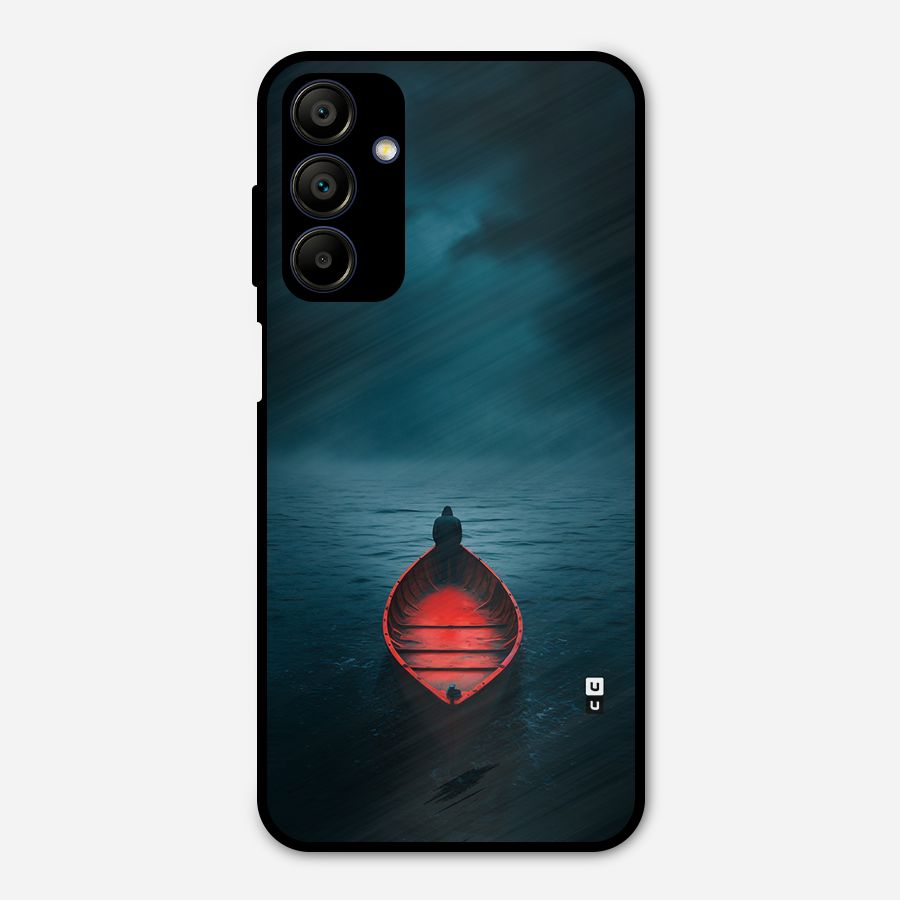 Floating Boat Metal Back Case for Galaxy A15 5G