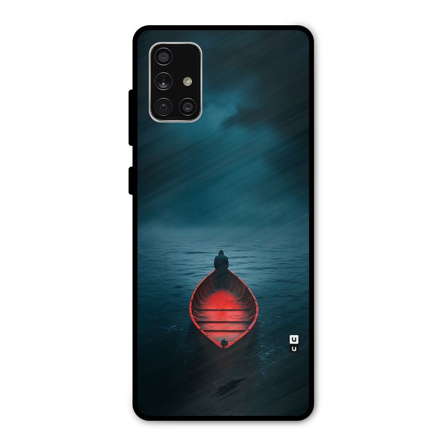 Floating Boat Metal Back Case for Galaxy A71