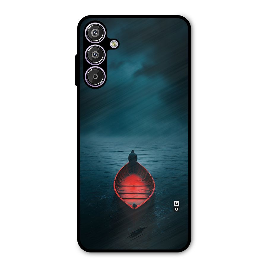 Floating Boat Metal Back Case for Galaxy F15