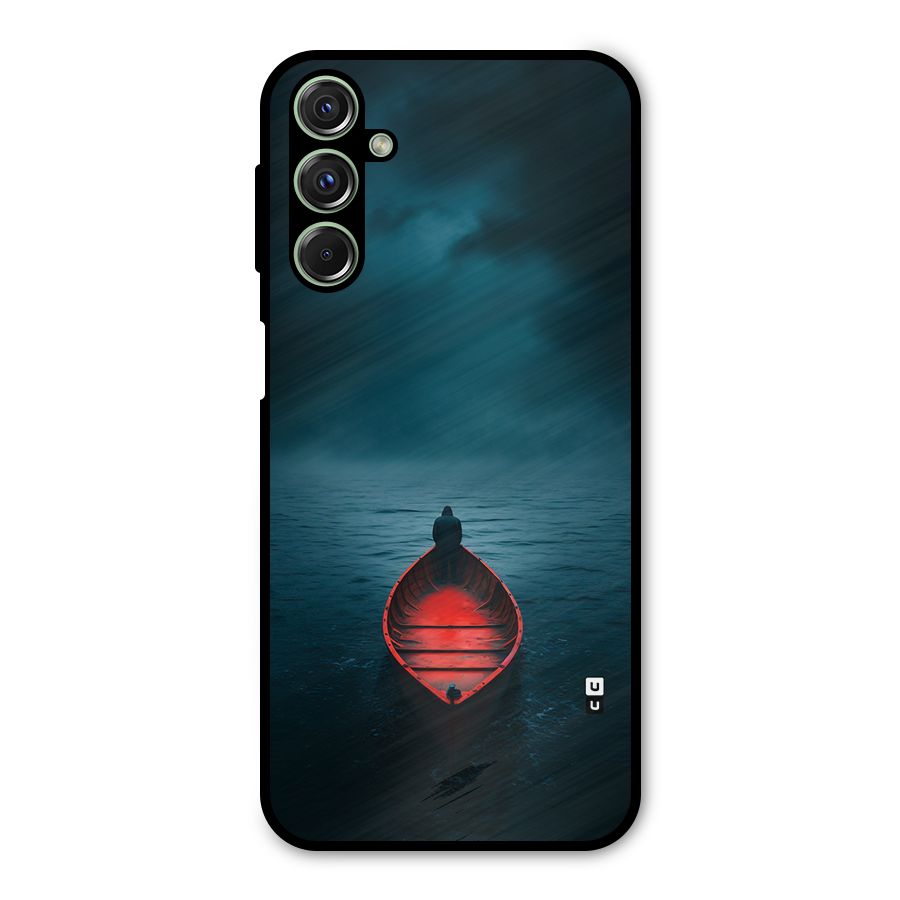 Floating Boat Metal Back Case for Galaxy M34