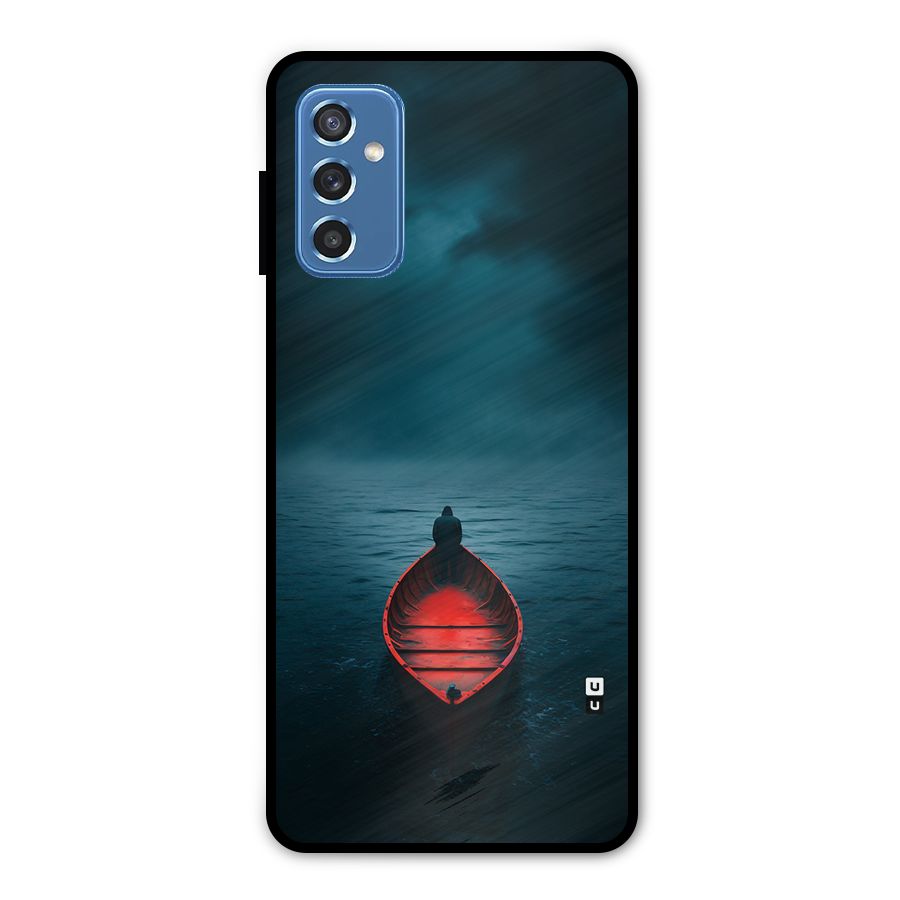 Floating Boat Metal Back Case for Galaxy M52 5G