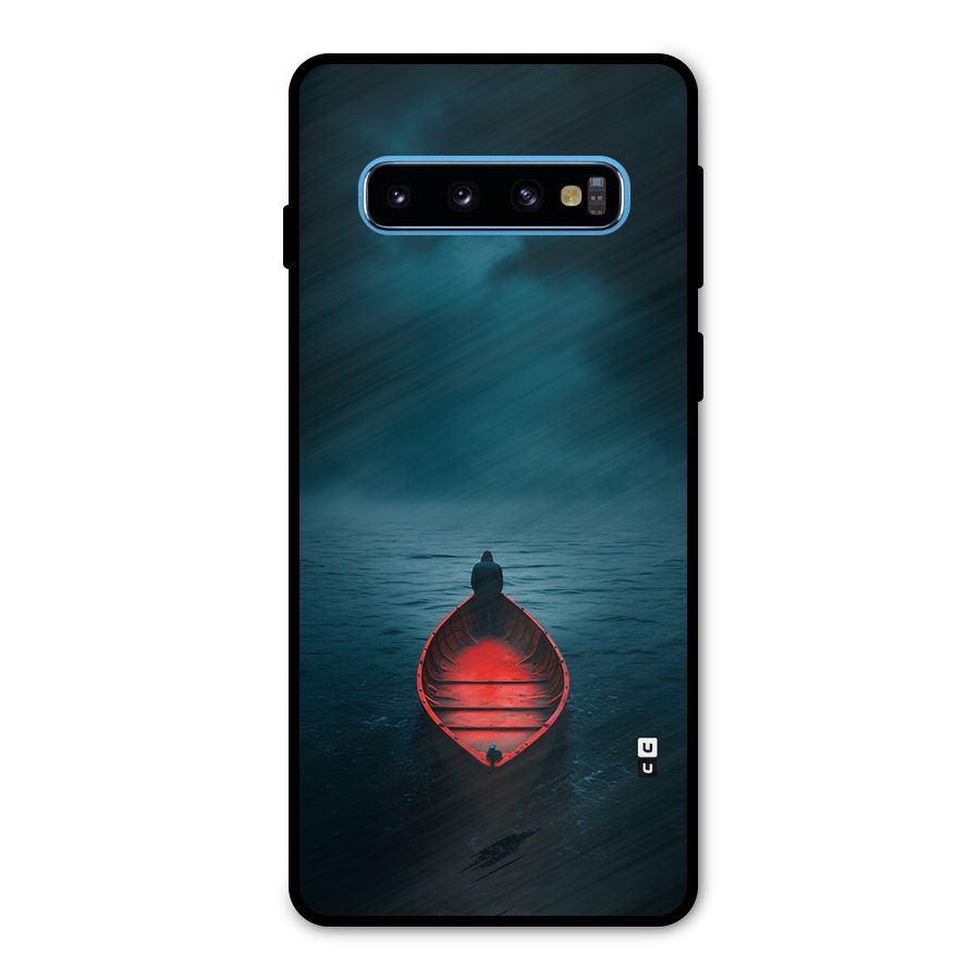 Floating Boat Metal Back Case for Galaxy S10