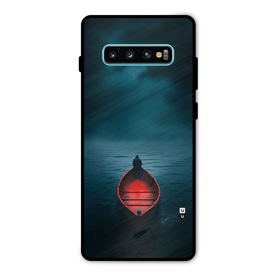 Floating Boat Metal Back Case for Galaxy S10 Plus