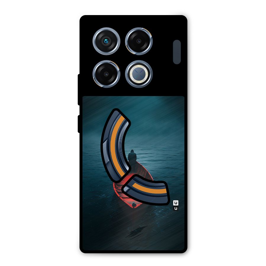 Floating Boat Metal Back Case for Infinix GT 20 Pro