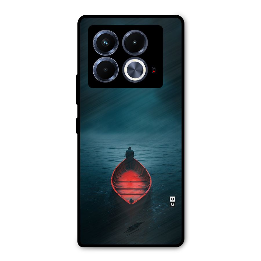 Floating Boat Metal Back Case for Infinix Note 40 5G