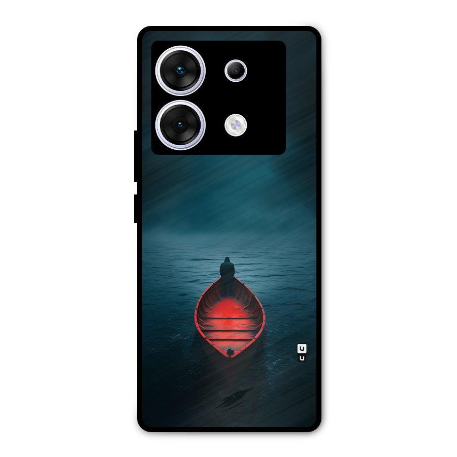 Floating Boat Metal Back Case for Infinix Zero 30 5G