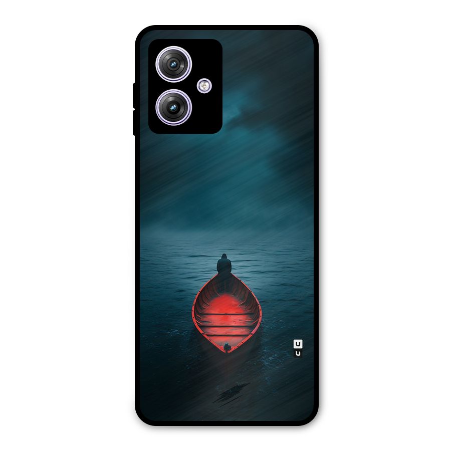 Floating Boat Metal Back Case for Moto G64