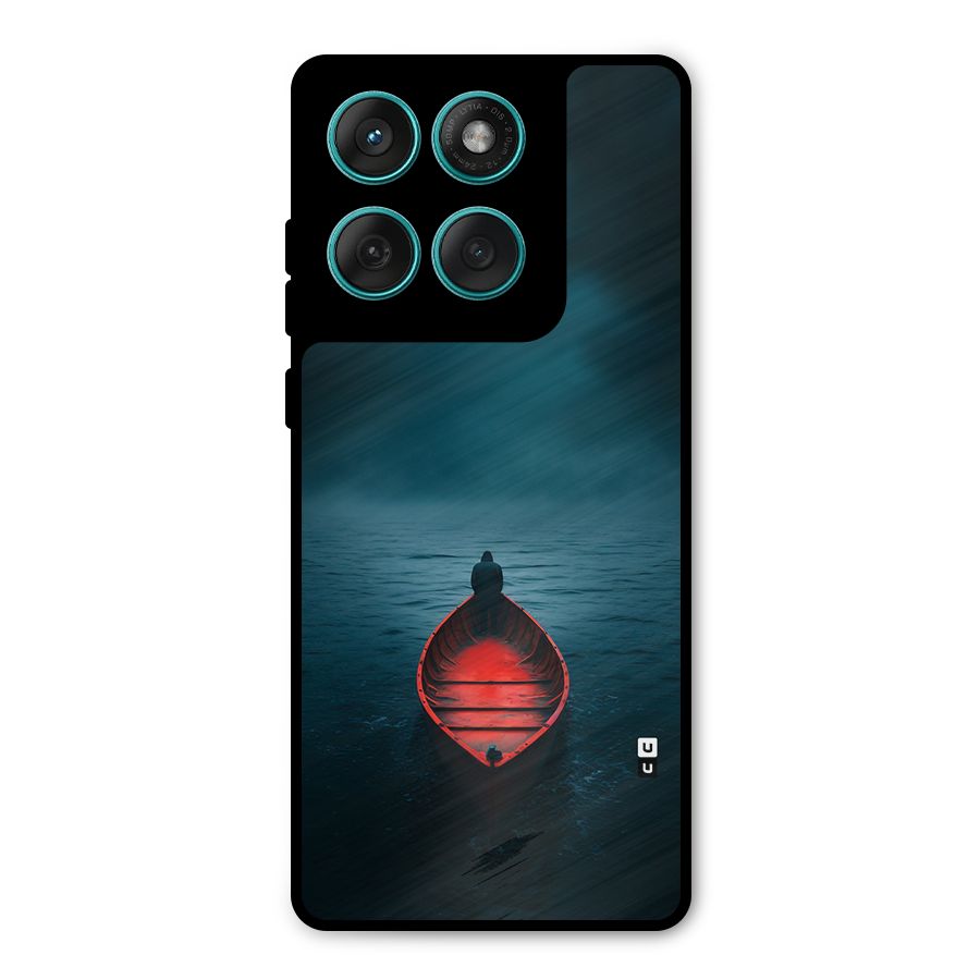 Floating Boat Metal Back Case for Motorola Edge 60 Fusion