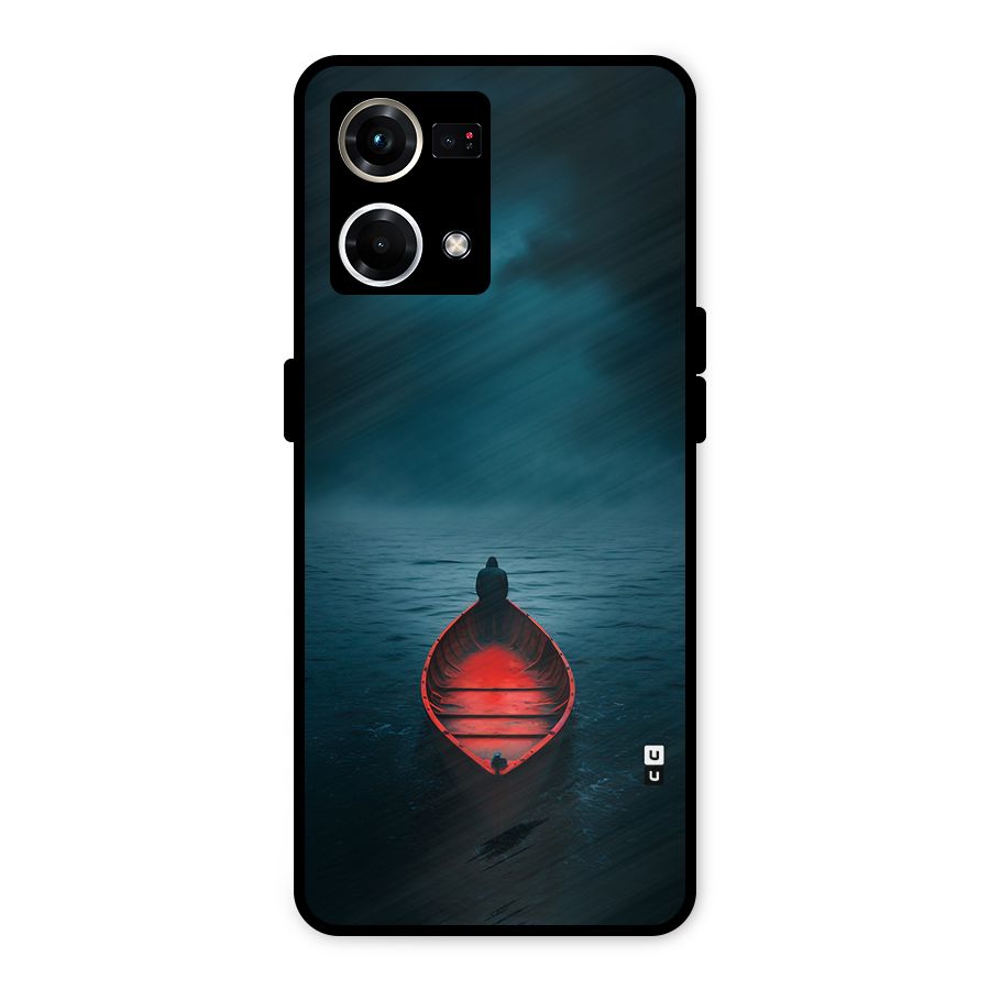 Floating Boat Metal Back Case for Oppo F21 Pro 4G