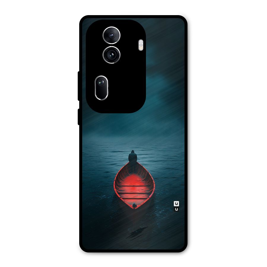 Floating Boat Metal Back Case for Oppo Reno11 Pro 5G