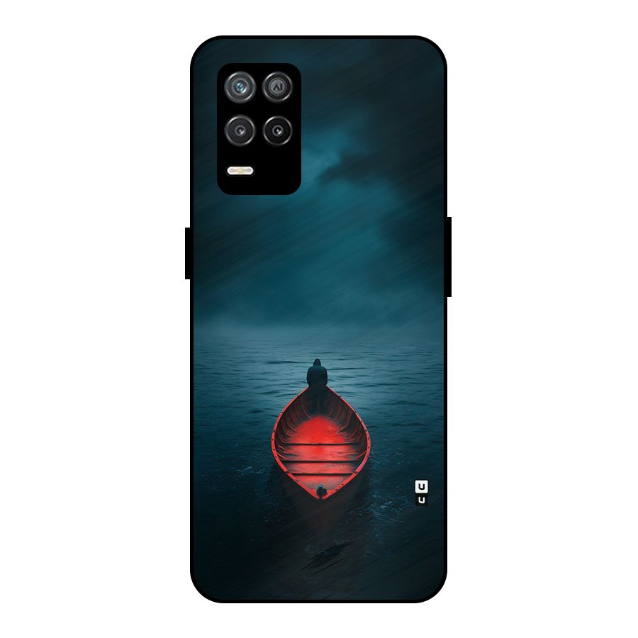 Floating Boat Metal Back Case for Realme 8s 5G