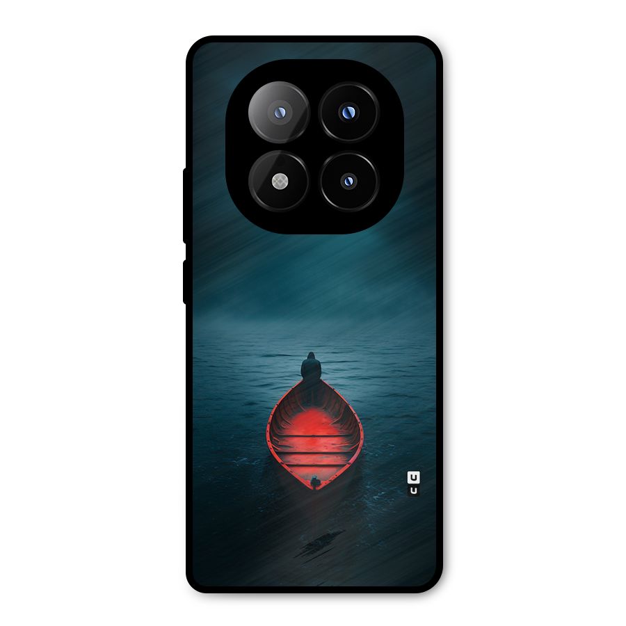 Floating Boat Metal Back Case for Redmi Note 14 Pro Plus 5G