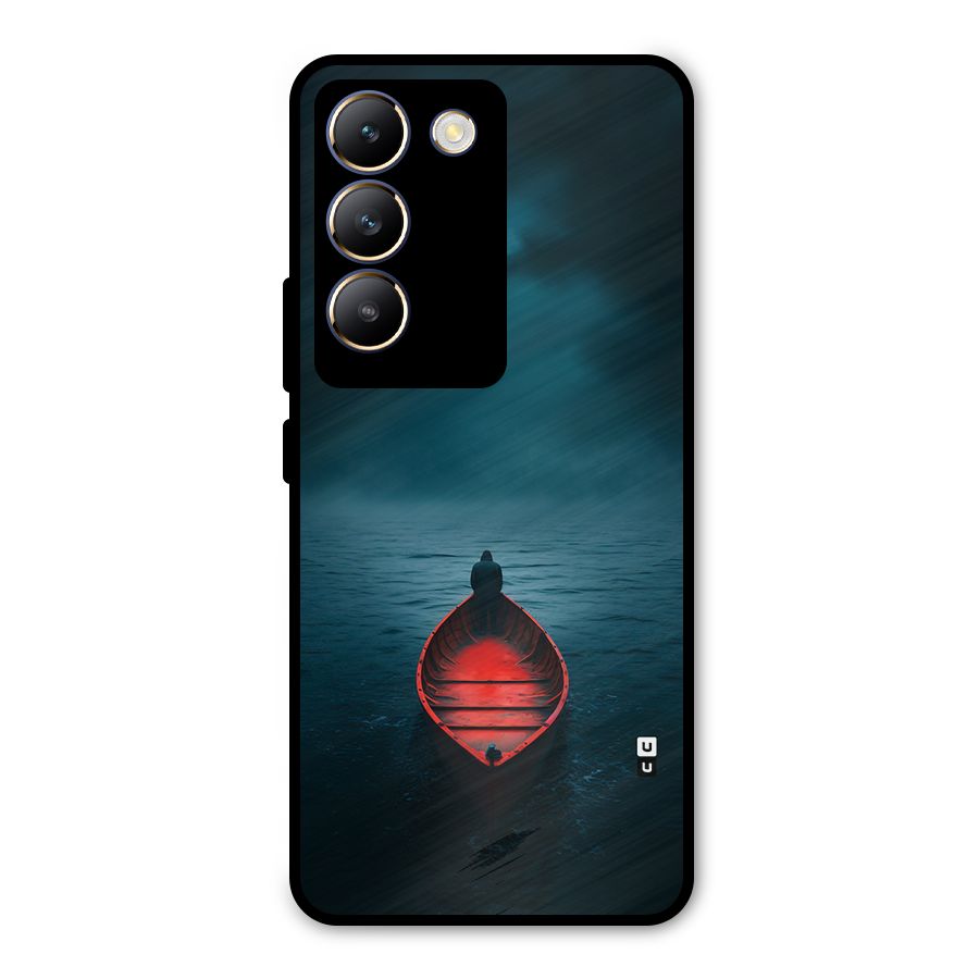 Floating Boat Metal Back Case for Vivo T3 5G