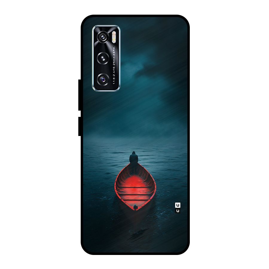 Floating Boat Metal Back Case for Vivo V20 SE