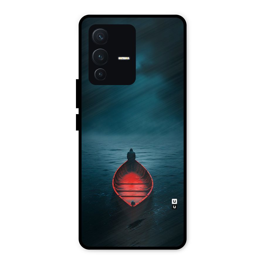 Floating Boat Metal Back Case for Vivo V23 5G