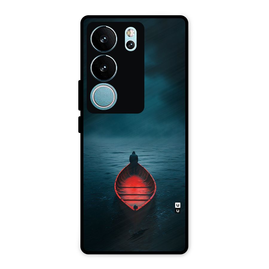 Floating Boat Metal Back Case for Vivo V29