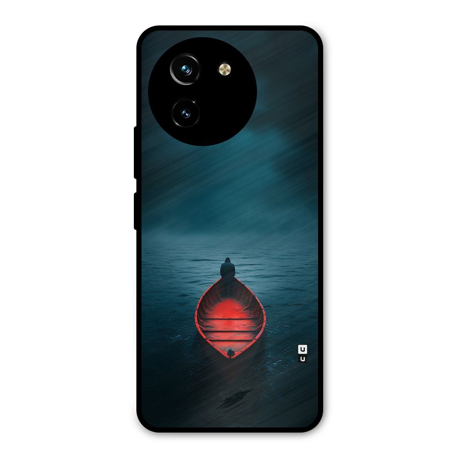 Floating Boat Metal Back Case for Vivo Y200i