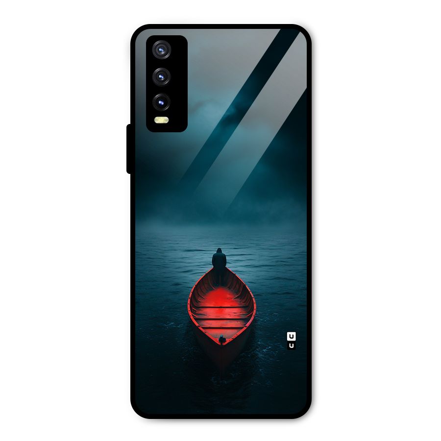 Floating Boat Metal Back Case for Vivo Y20 2021