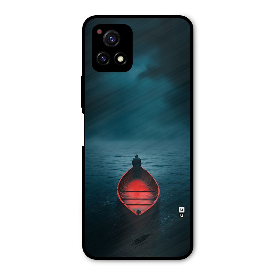 Floating Boat Metal Back Case for Vivo Y72 5G