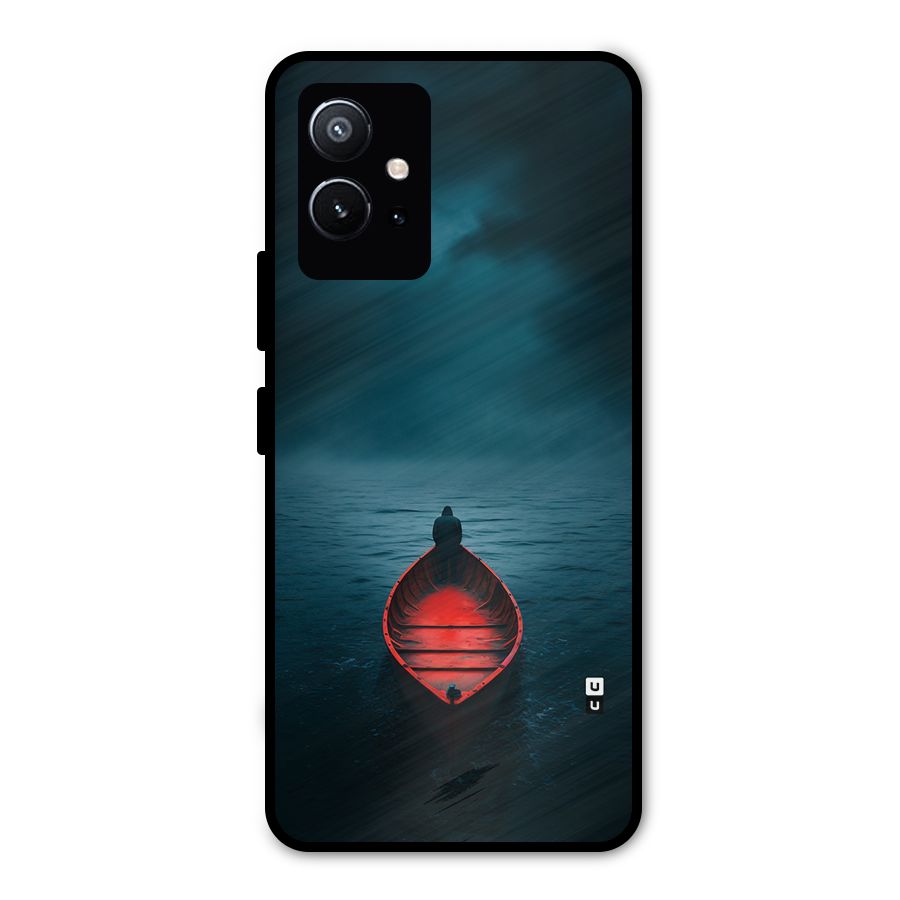 Floating Boat Metal Back Case for Vivo Y75 5G