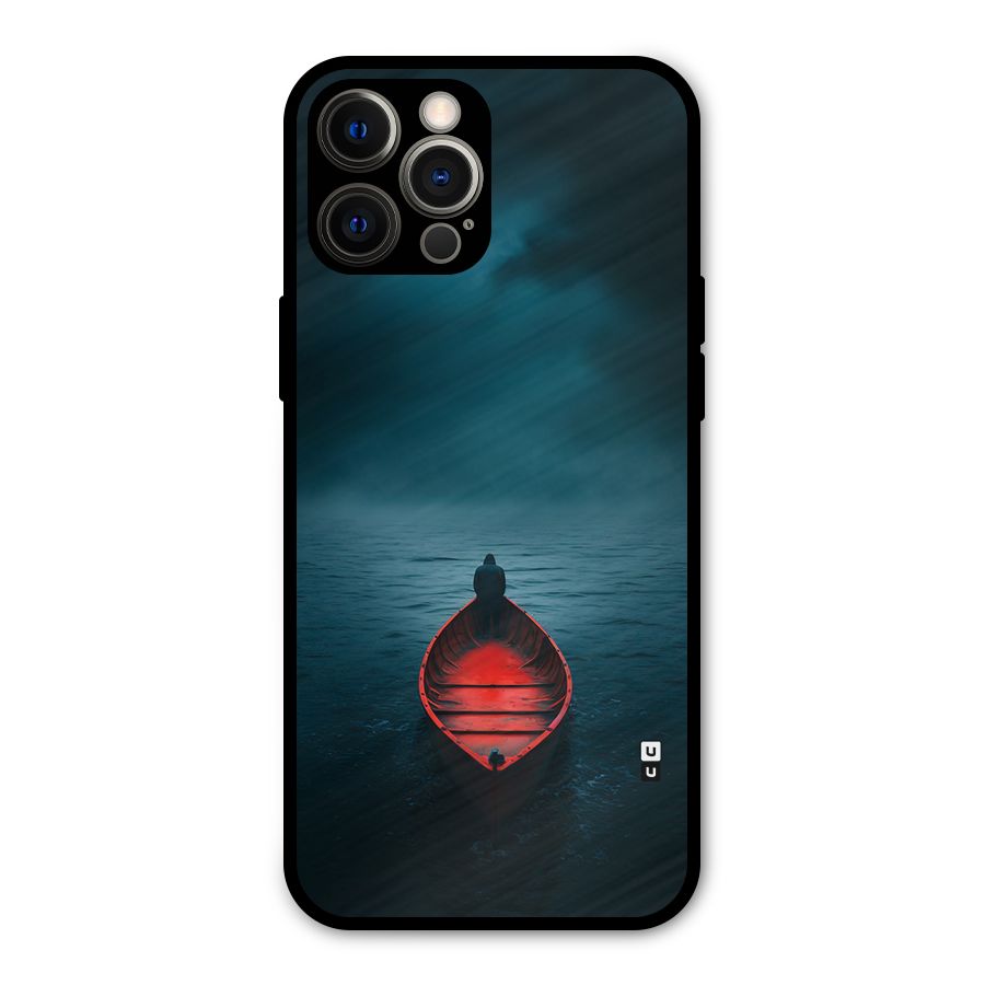 Floating Boat Metal Back Case for iPhone 12 Pro Max