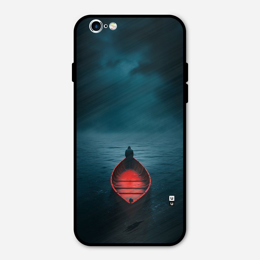 Floating Boat Metal Back Case for iPhone 6 6s