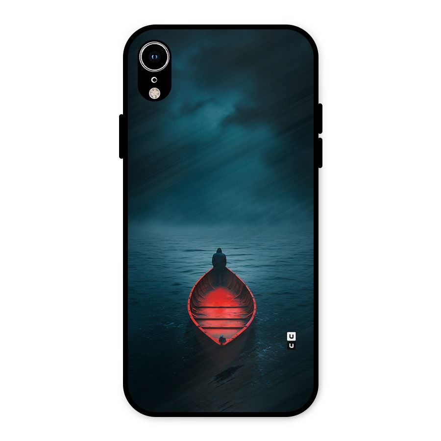 Floating Boat Metal Back Case for iPhone XR