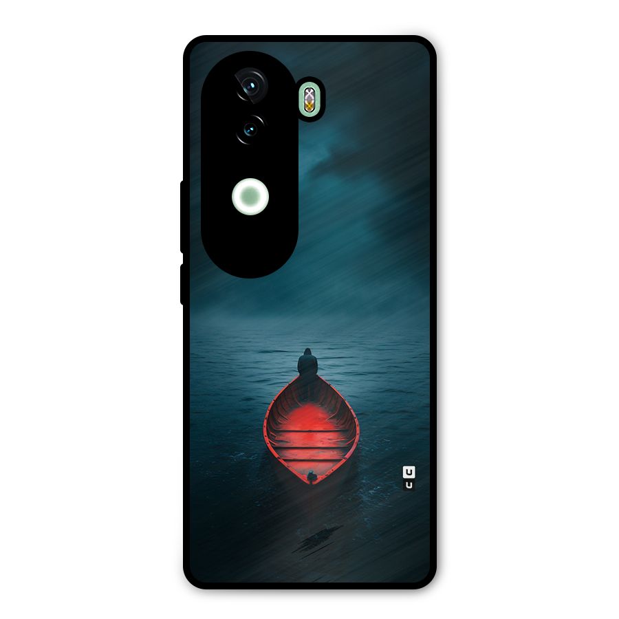 Floating Boat Metal Back Case for iQOO Z9s