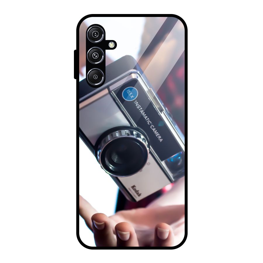 Floating Camera Glass Back Case for Galaxy M34 5G