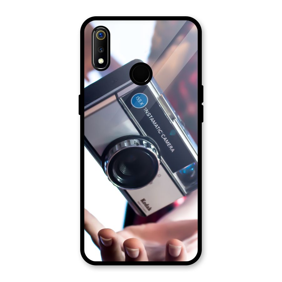 Floating Camera Glass Back Case for Realme 3i