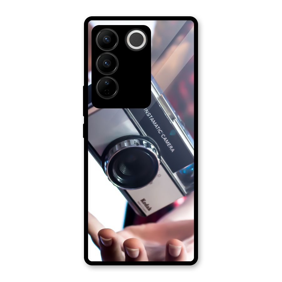 Floating Camera Glass Back Case for Vivo V27 Pro