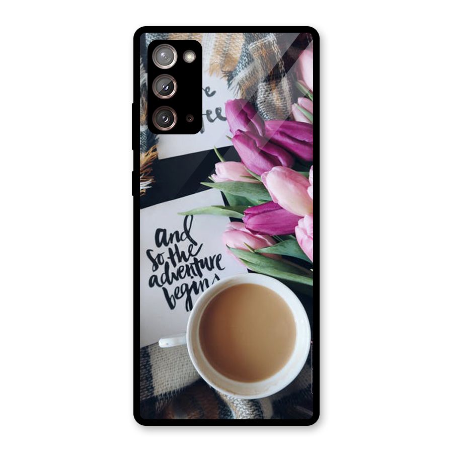 Floral Adventure Glass Back Case for Galaxy Note 20