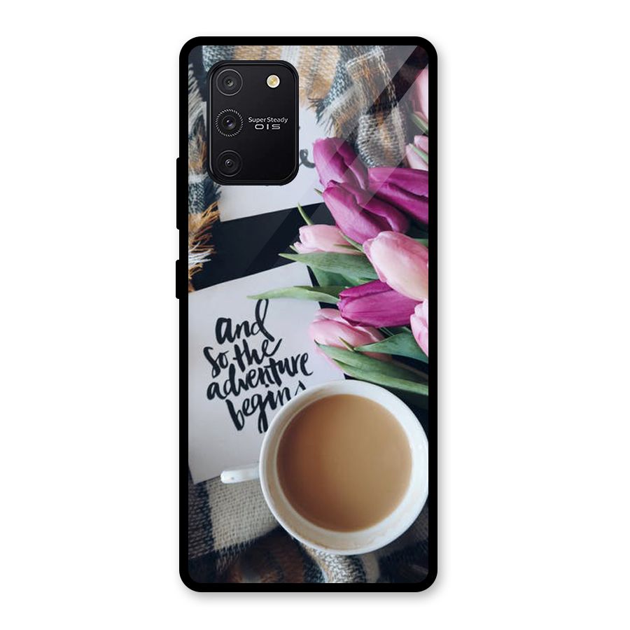 Floral Adventure Glass Back Case for Galaxy S10 Lite