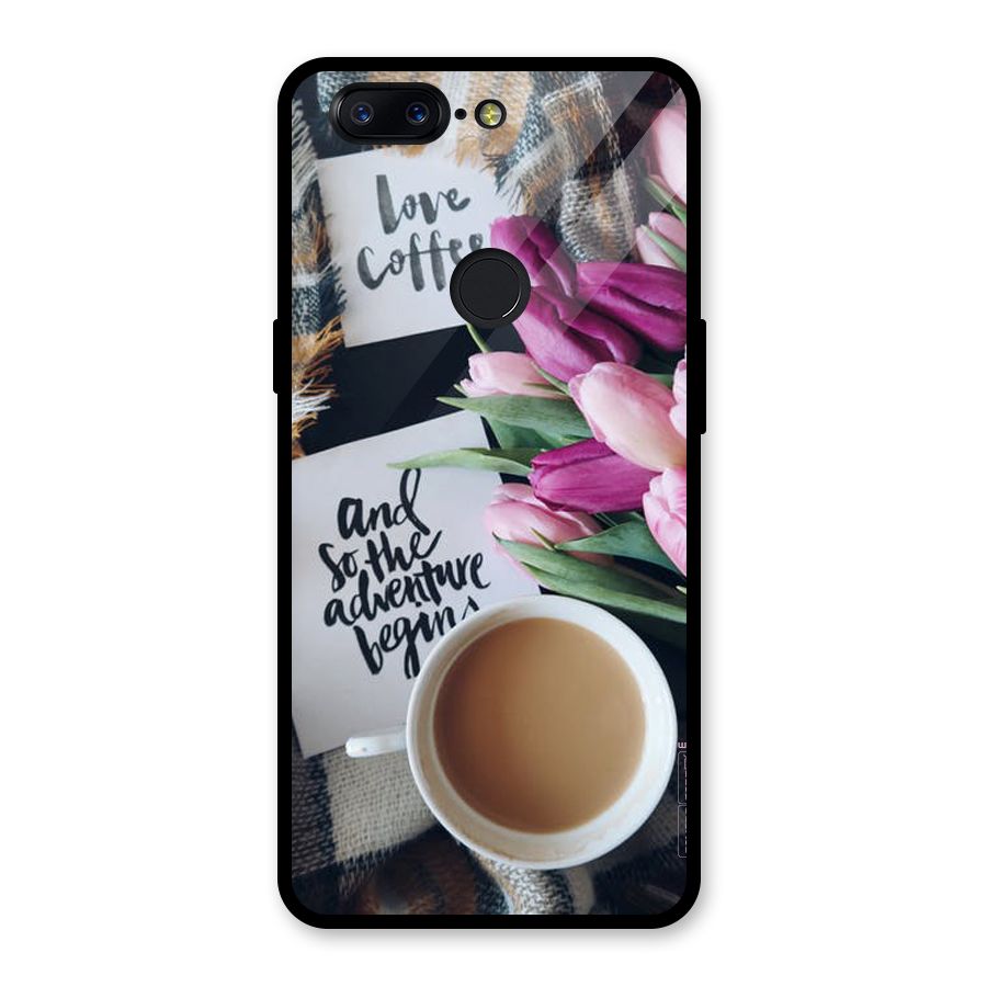 Floral Adventure Glass Back Case for OnePlus 5T
